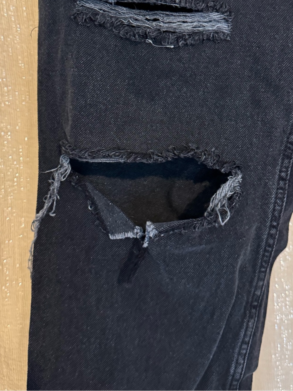 & Denim Black Button Fly Jeans - Picture 6 of 8